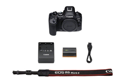 Camera EOS R6 Mark II Full Frame Mirrorless Camera Body Only | 24.2-megapixels, up to 40fps continuous shooting, 4K 60p, up to 8-stops IS and Dual Pixel CMOS Auto Focus II