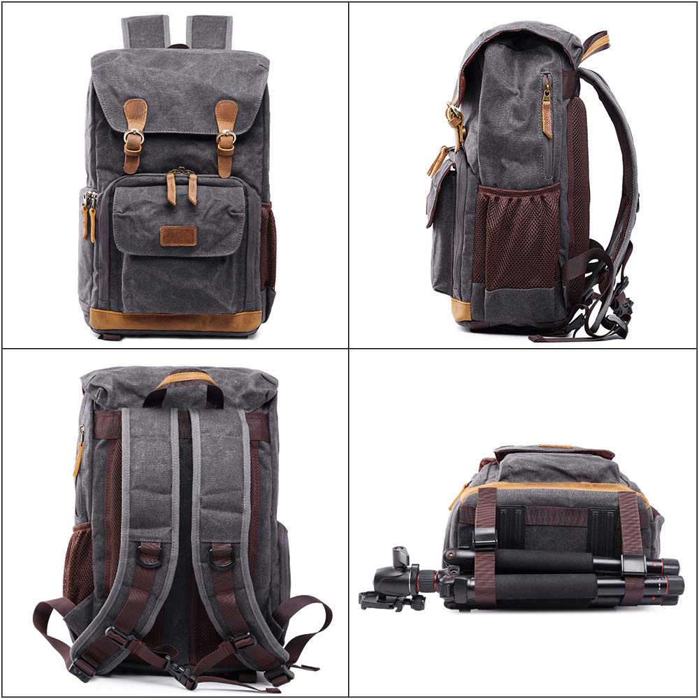 Camera Backpack Large Capacity Front Open Waterproof