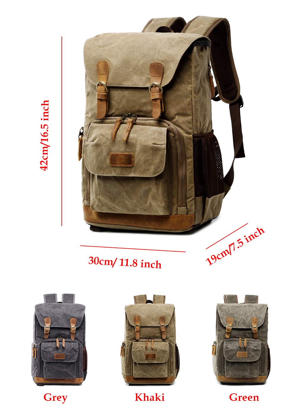 Camera Backpack Large Capacity Front Open Waterproof